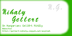 mihaly gellert business card