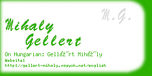 mihaly gellert business card